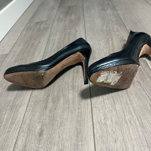 4/$10 EXPRESSION | Size 7.5 | GREYISH BLUE/BLACK | Leather Upper | Heels - Picture 3 of 5